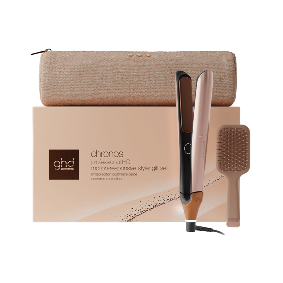 ghd - Chronos Hair Straightener Gift Set Cashmere Beige – product image
