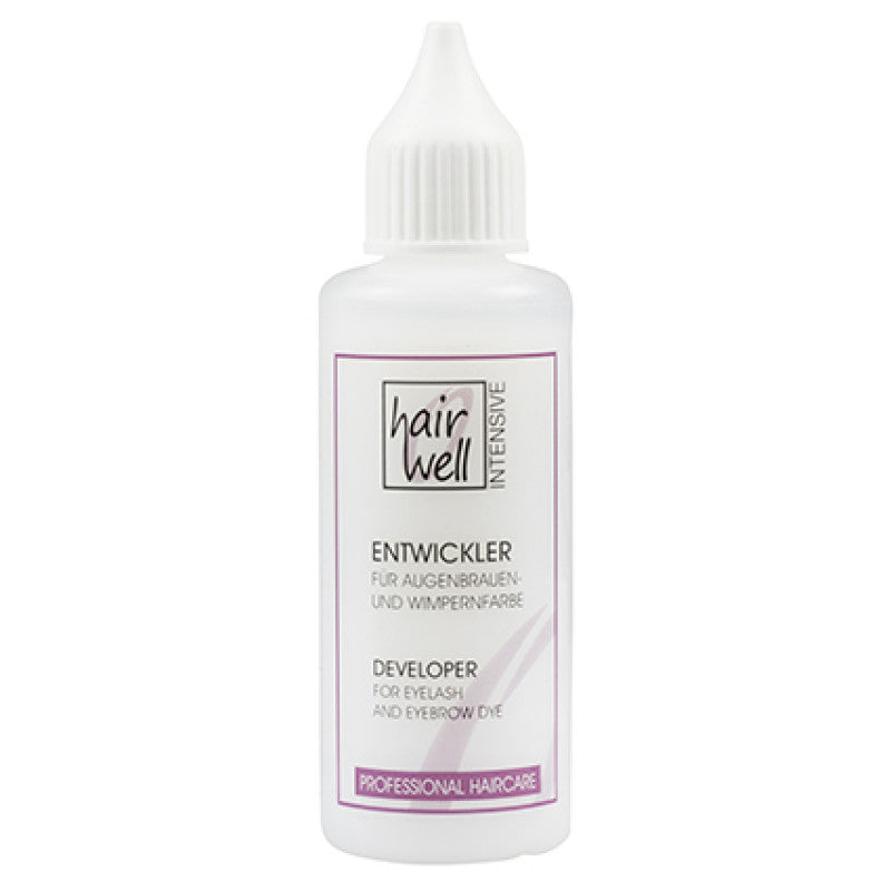 Hairwell - Eyelash & Eyebrow Tint Blue Black & Developer Duo Bundle – Hairwell Eyelash & Eyebrow Tint Cream Developer 2% 50ml