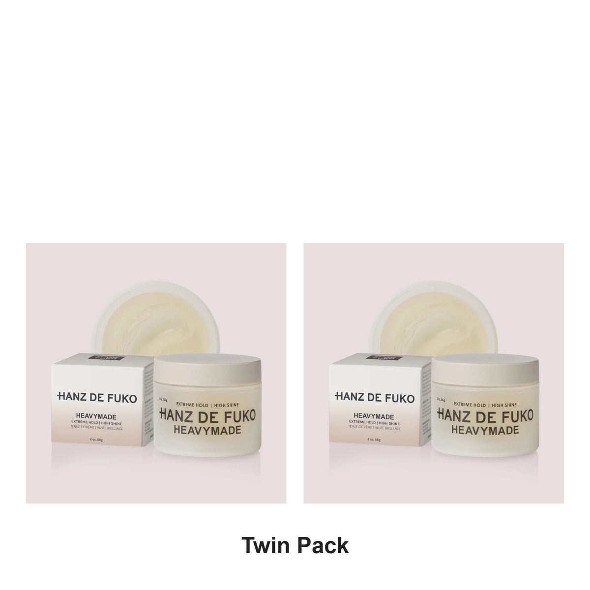 Hanz De Fuko - Heavymade Extreme Hold high Shine – Twin Pack – bundle contents: 2 x Hanz De Fuko - Heavymade Extreme Hold high Shine