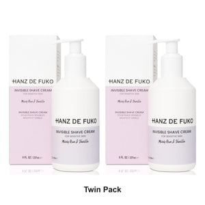 Hanz De Fuko - Invisible Shave Cream Minty Rum + Vanilla – Twin Pack – bundle contents: 2 x Hanz De Fuko - Invisible Shave Cream Minty Rum + Vanilla