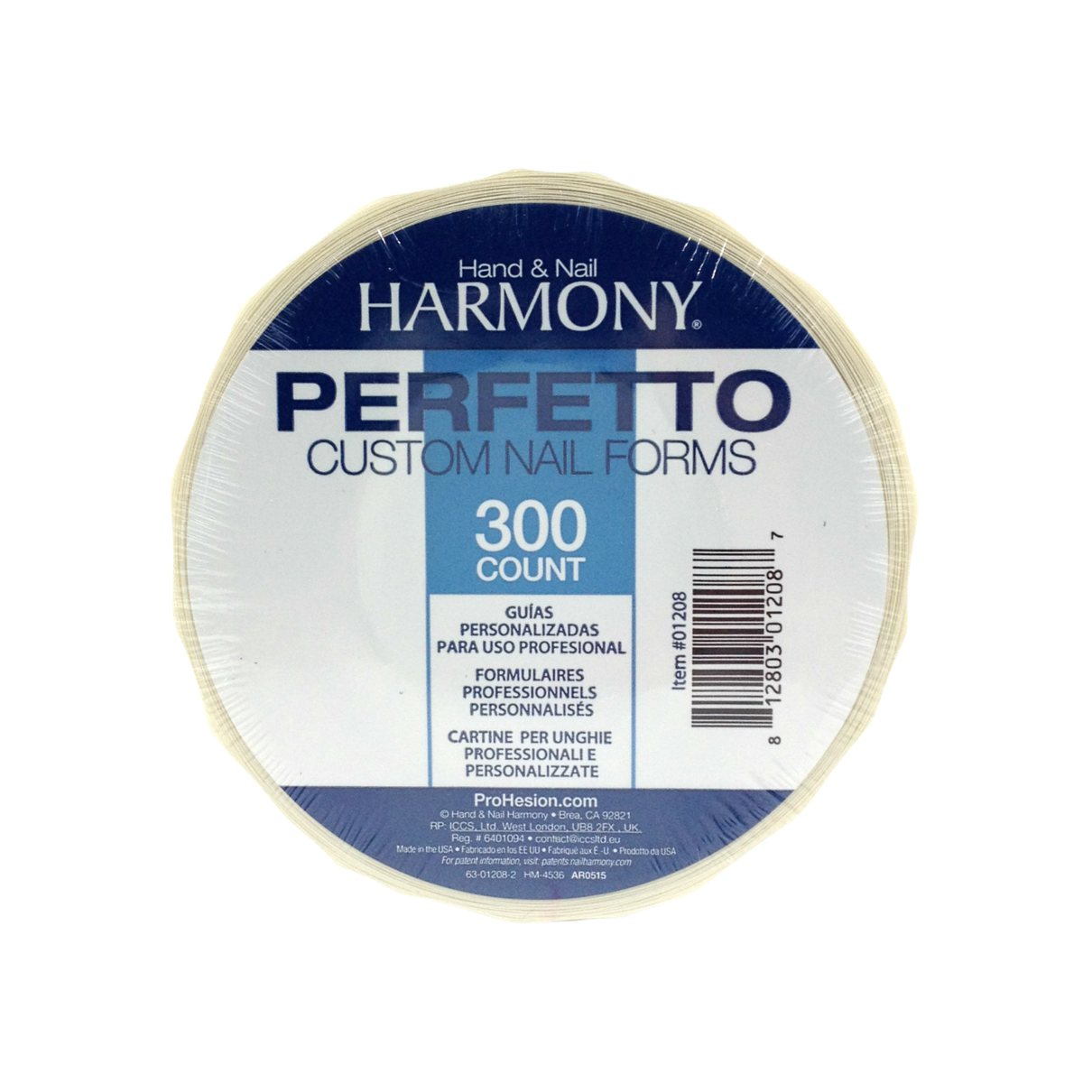 Harmony - Nail Forms White 300pc – product image