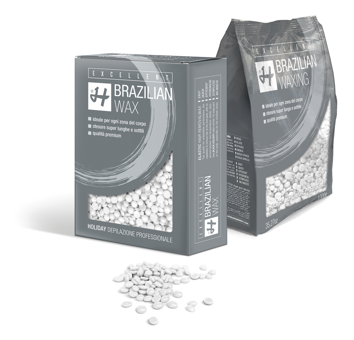 Holiday - Extreme Purity White Brazilian Hard Wax Beads 1kg – product image