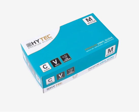 Hytec - Vinyl Gloves Powder Free Clear Small 100 Pack – product image