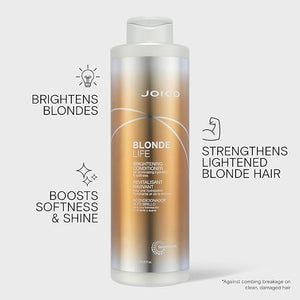 Joico - Blonde Life Brightening Shampoo & Conditioner Duo 1000ml Bundle – Joico Blonde Life Brightening Conditioner 1000ml (detail)