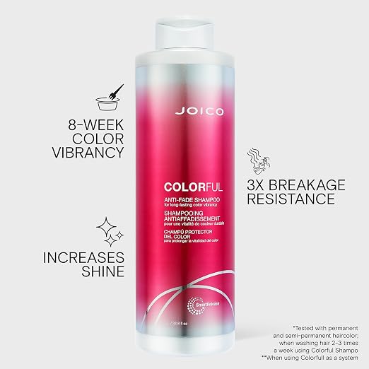 Joico - Colorful Anti-Fade Shampoo & Conditioner Duo 1000ml Bundle – Joico Colorful Anti-Fade Shampoo 1000ml (detail)