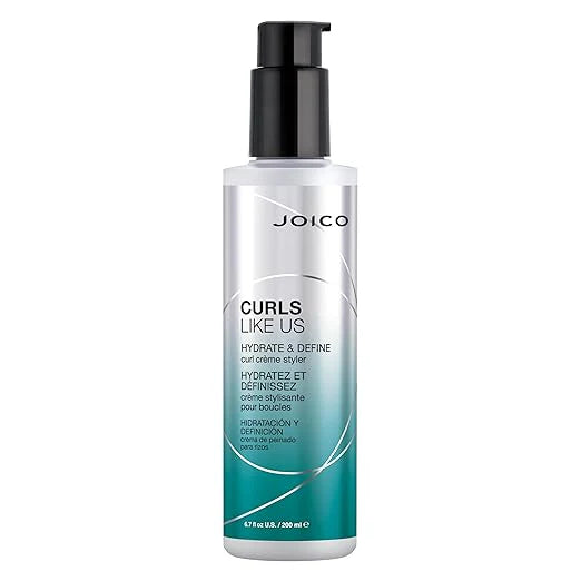 Joico - Curls Like Us Gelee & Creme Styler Curl Styling Duo Bundle – Joico Curls Like Us Hydrate Define Curl Creme Styler 200ml