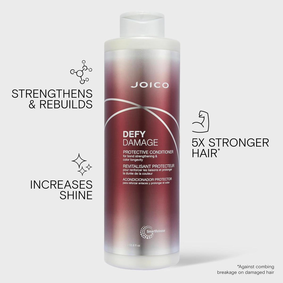 Joico - Defy Damage Protective Shampoo & Conditioner Duo 1000ml Bundle – Joico Defy Damage Protective Conditioner 1000ml (detail)