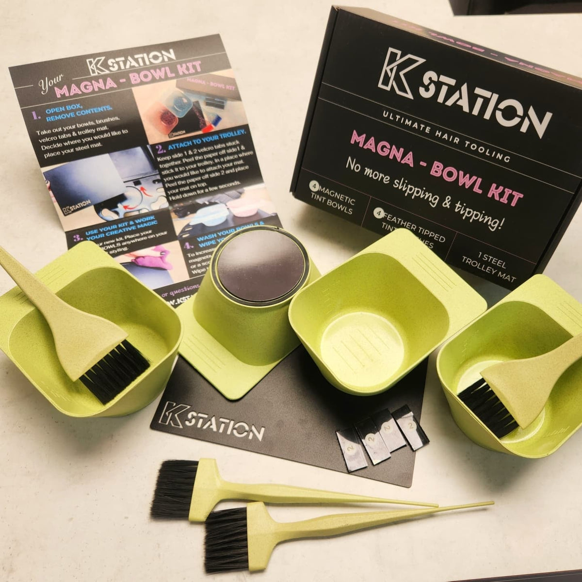 K Station - Magnetic Tint 2 Bowl Kit Eco Wheat-straw – product image