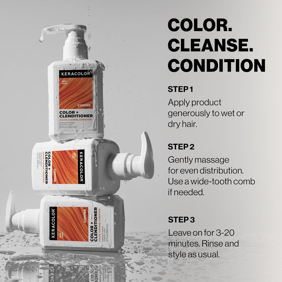 Keracolor Color + Clenditioner Copper 355ml - image 6