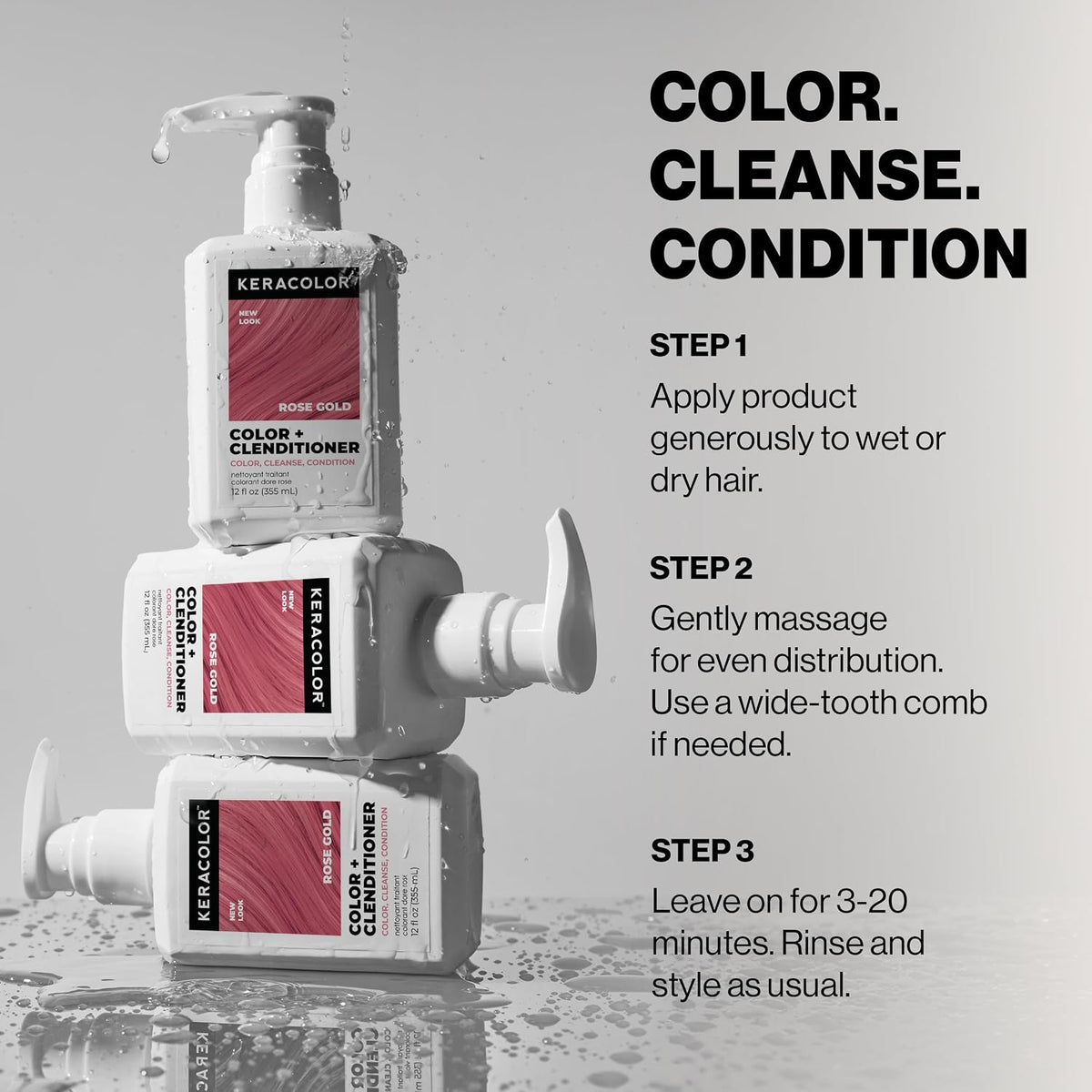 Keracolor Color + Clenditioner Rose Gold 1000ml - image 6