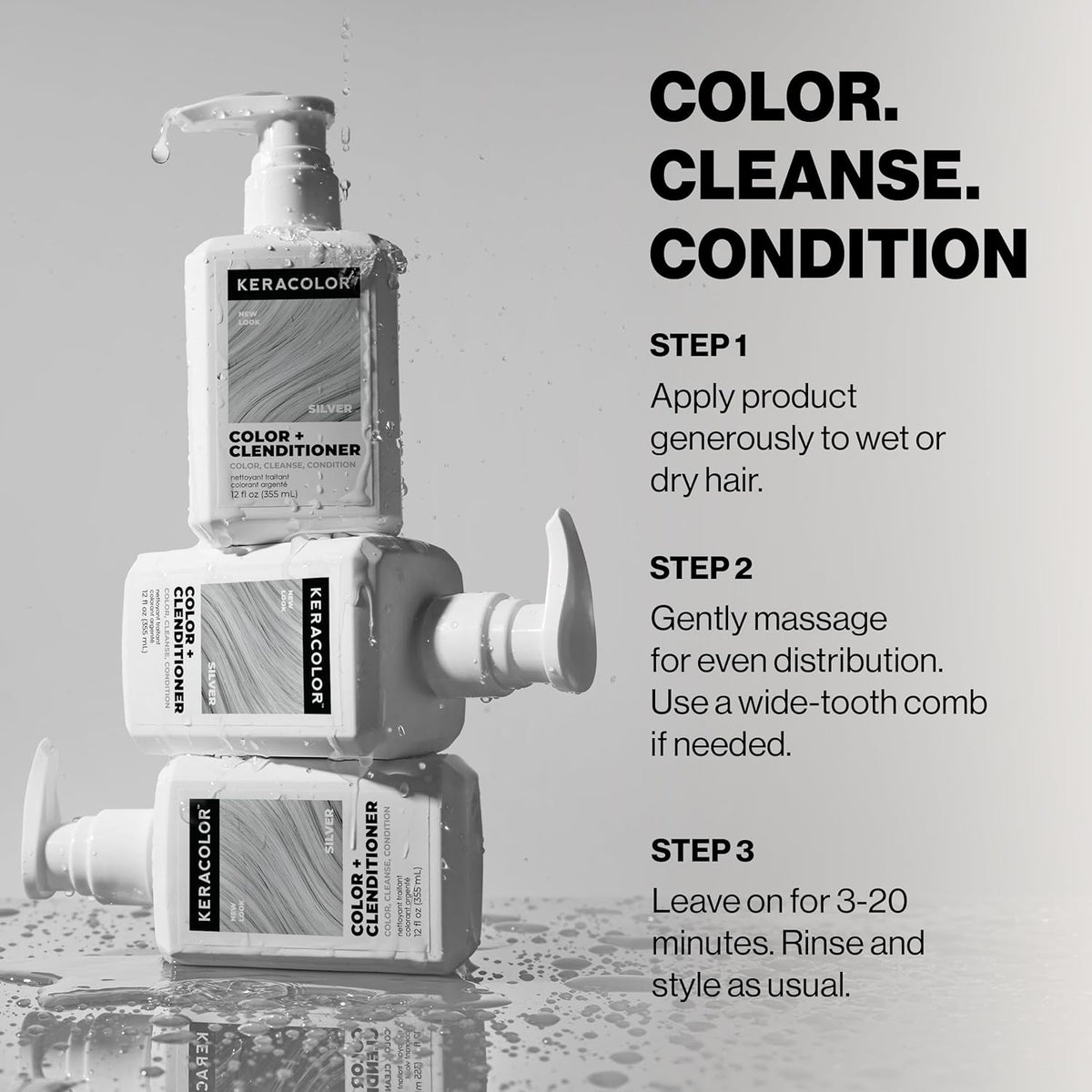 Keracolor Color + Clenditioner Silver 1000ml - image 6