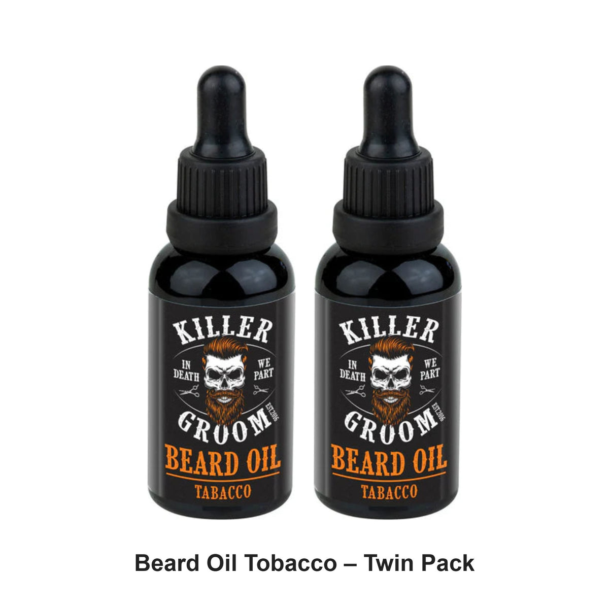 Killer Groom - Beard Oil Tobacco – Twin Pack (2 x 30g) – bundle contents: 2 x Killer Groom - Beard Oil Tobacco 30g