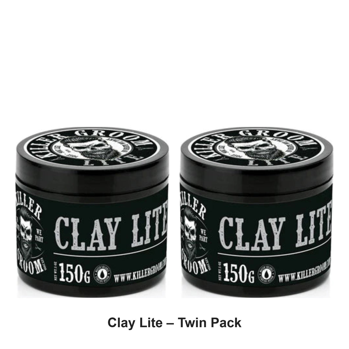 Killer Groom - Clay Lite – Twin Pack (2 x 150g) – bundle contents: 2 x Killer Groom - Clay Lite 150g
