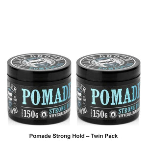 Killer Groom - Pomade Strong Hold – Twin Pack (2 x 150g) – bundle contents: 2 x Killer Groom - Pomade Strong Hold 150g