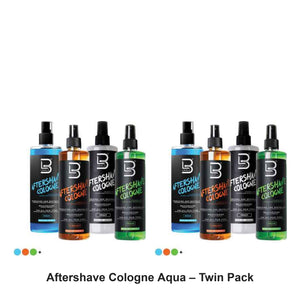 L3VEL3 - Aftershave Cologne Aqua – Twin Pack (2 x 400ml) – bundle contents: 2 x L3VEL3 - Aftershave Cologne Aqua 400ml