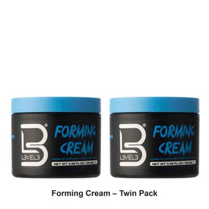 L3VEL3 - Forming Cream – Twin Pack (2 x 100ml) – bundle contents: 2 x L3VEL3 - Forming Cream 100ml