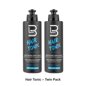 L3VEL3 - Hair Tonic – Twin Pack (2 x 250ml) – bundle contents: 2 x L3VEL3 - Hair Tonic 250ml
