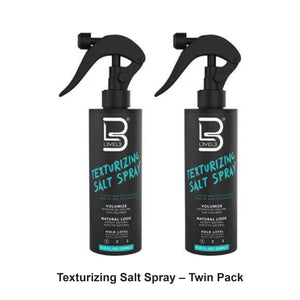 L3VEL3 - Texturizing Salt Spray – Twin Pack (2 x 250ml) – bundle contents: 2 x L3VEL3 - Texturizing Salt Spray 250ml
