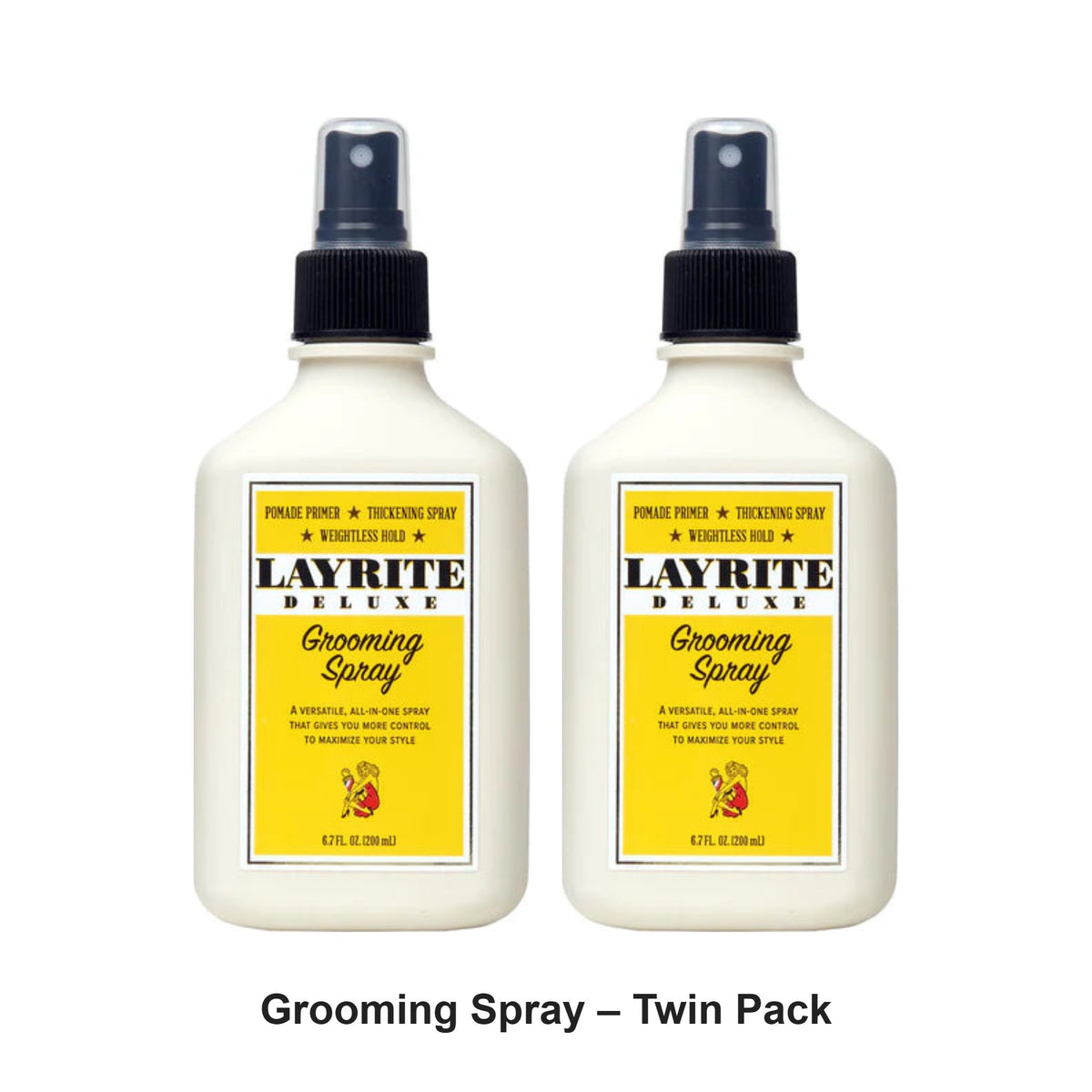 Layrite - Grooming Spray – Twin Pack (2 x 200ml) – bundle contents: 2 x Layrite - Grooming Spray 200ml