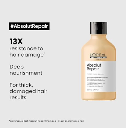 L'Oreal Professionnel - Absolut Repair Shampoo 1500ml – key benefits