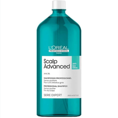 L'Oreal Professionnel - Scalp Advanced Anti-Oiliness Shampoo 1500ml – front of bottle