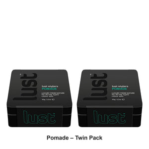 Lust - Pomade – Twin Pack (2 x 90g) – bundle contents: 2 x Lust - Pomade 90g