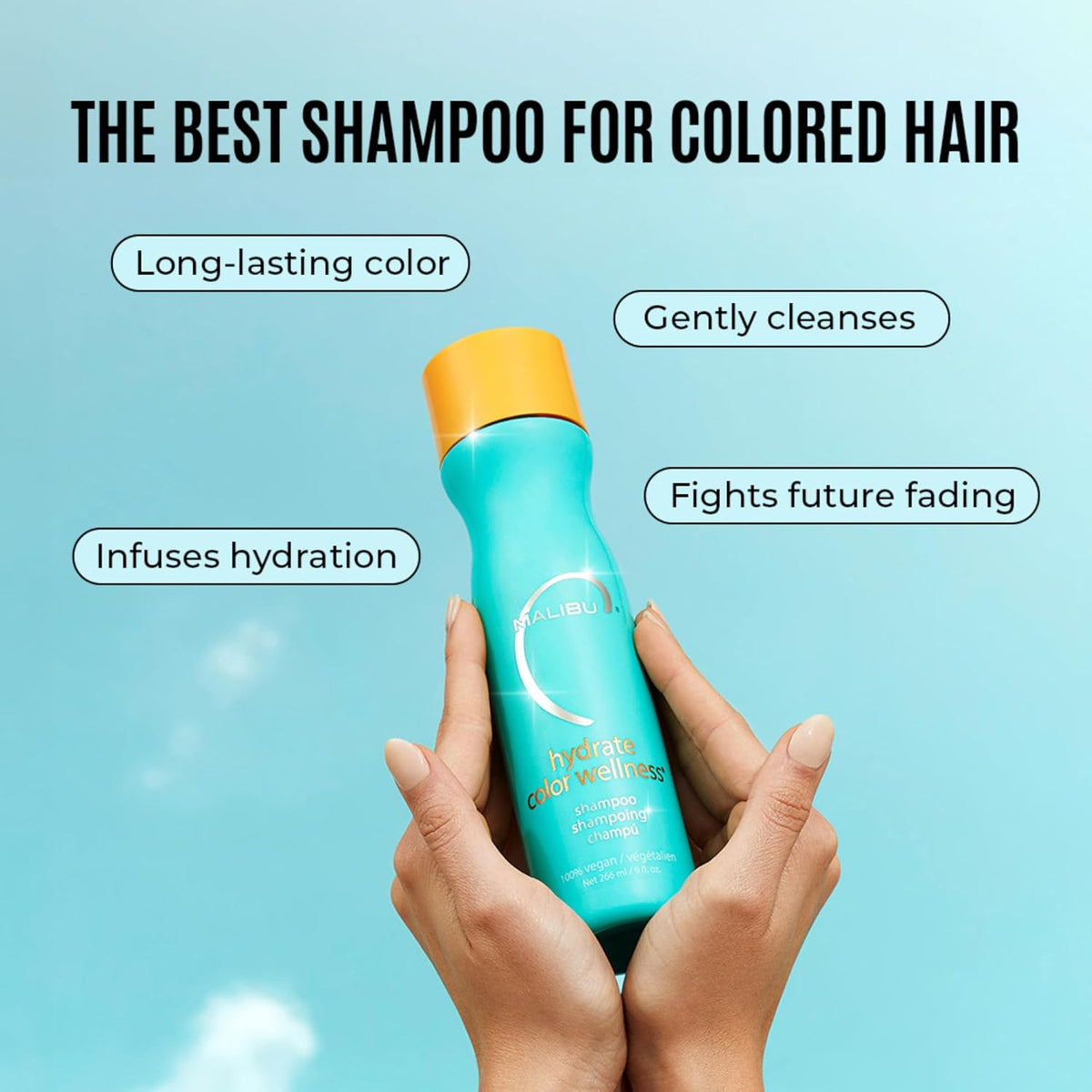 Malibu C - Hydrate Shampoo, Conditioner & Replenish Masque Trio Bundle – Malibu C Hydrate Shampoo 266ml (detail)