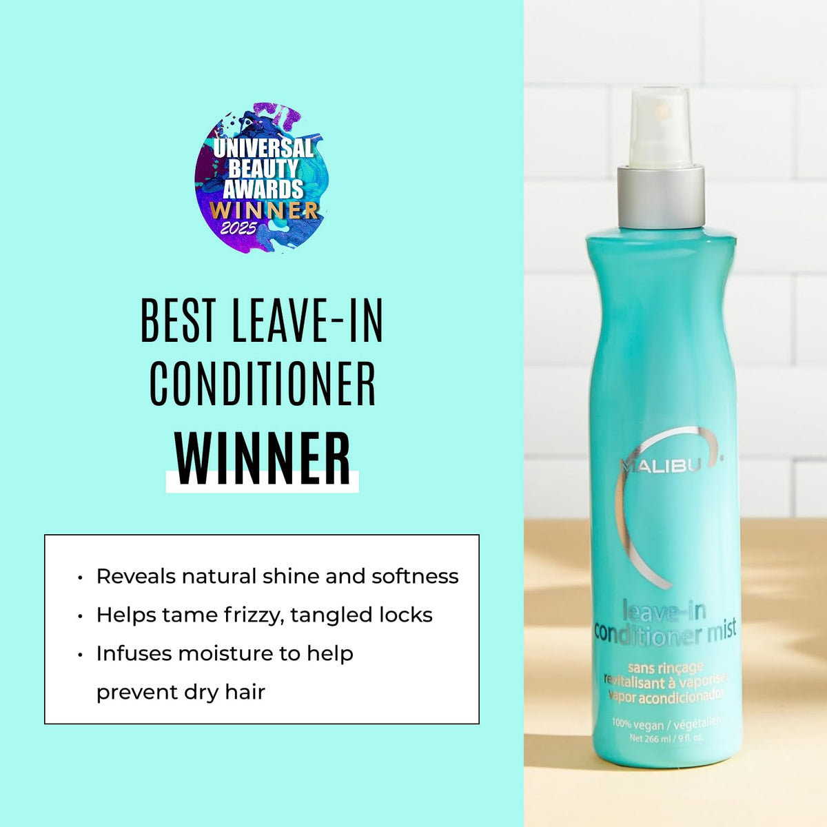 Malibu C Leave-In Conditioner Mist 266ml - image 2