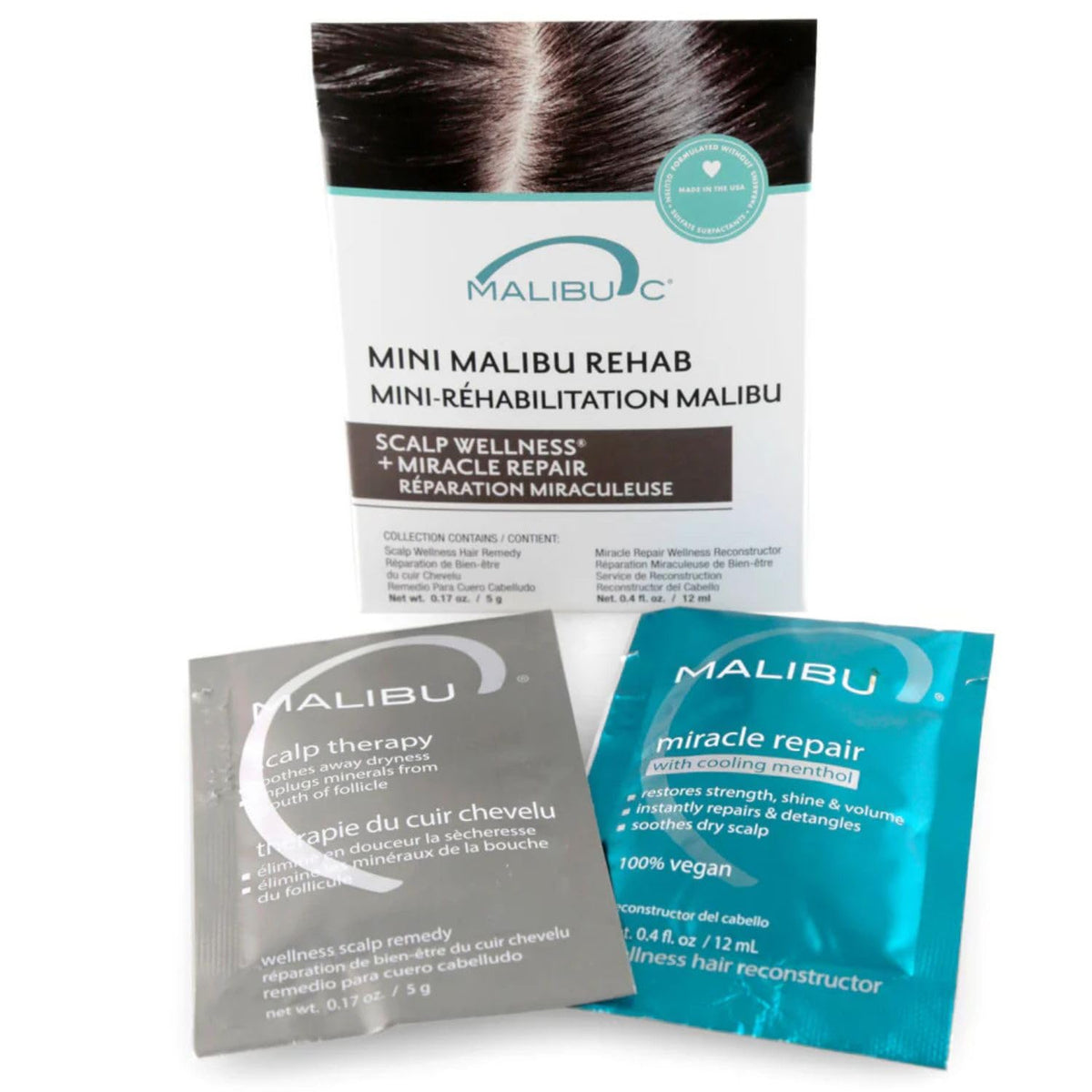 Malibu C Scalp Mini Rehab 2pc treatment pack