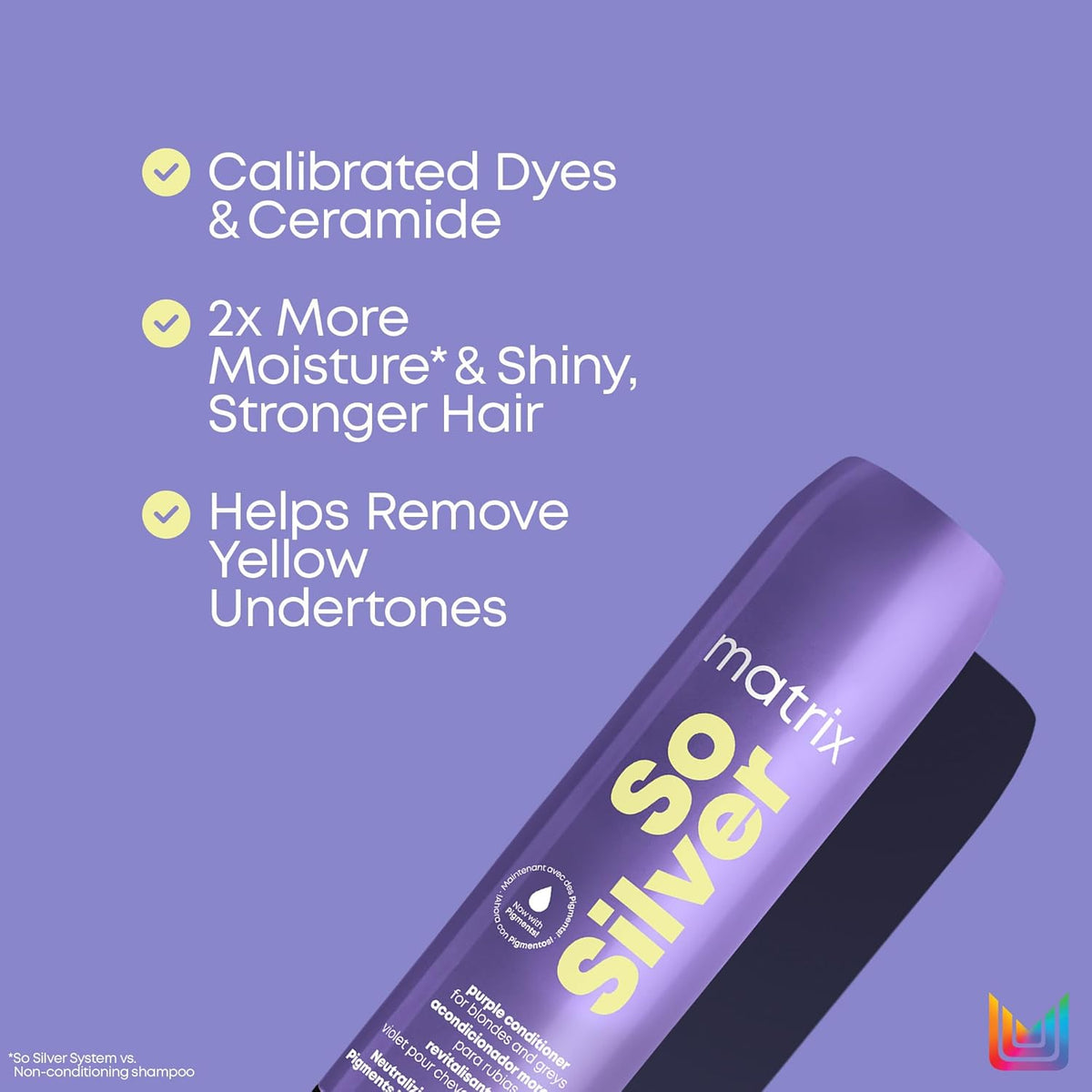 Matrix - So Silver Pigmented Conditioner 300ml – 1000ml size shown