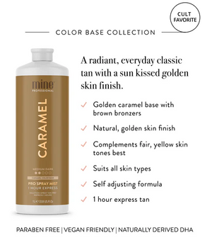 Mine Tan - Caramel Pro Spray Mist 1L – product image 2