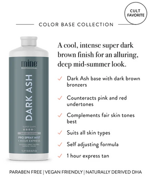 Mine Tan - Dark Ash Pro Spray Mist 1000ml – product image 2