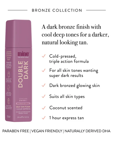 Mine Tan - Double Dark Self Tan Foam 200ml – product image 2
