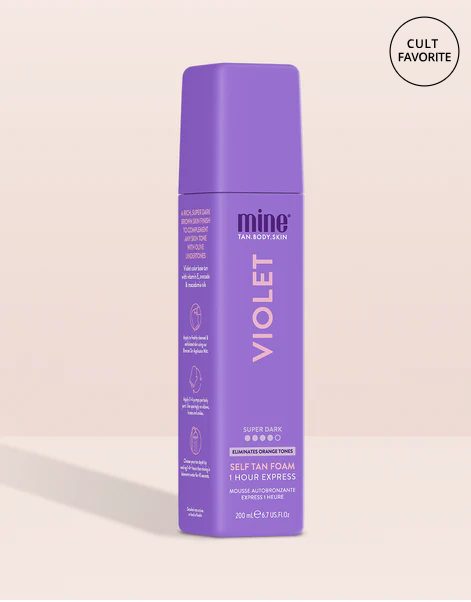 Mine Tan - Violet Self Tan Foam & Applicator Mitt Duo Bundle – Mine Tan Violet Self Tan Foam 200ml