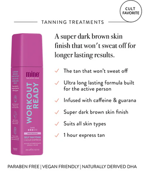 Mine Tan - Workout Ready Self Tan Foam 200ml – product image 2