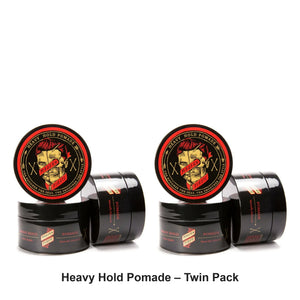 Modern Pirate - Heavy Hold Pomade – Twin Pack (2 x 100g) – bundle contents: 2 x Modern Pirate - Heavy Hold Pomade 100g