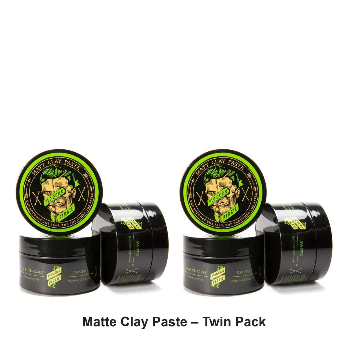 Modern Pirate - Matte Clay Paste – Twin Pack (2 x 100g) – bundle contents: 2 x Modern Pirate - Matte Clay Paste 100g