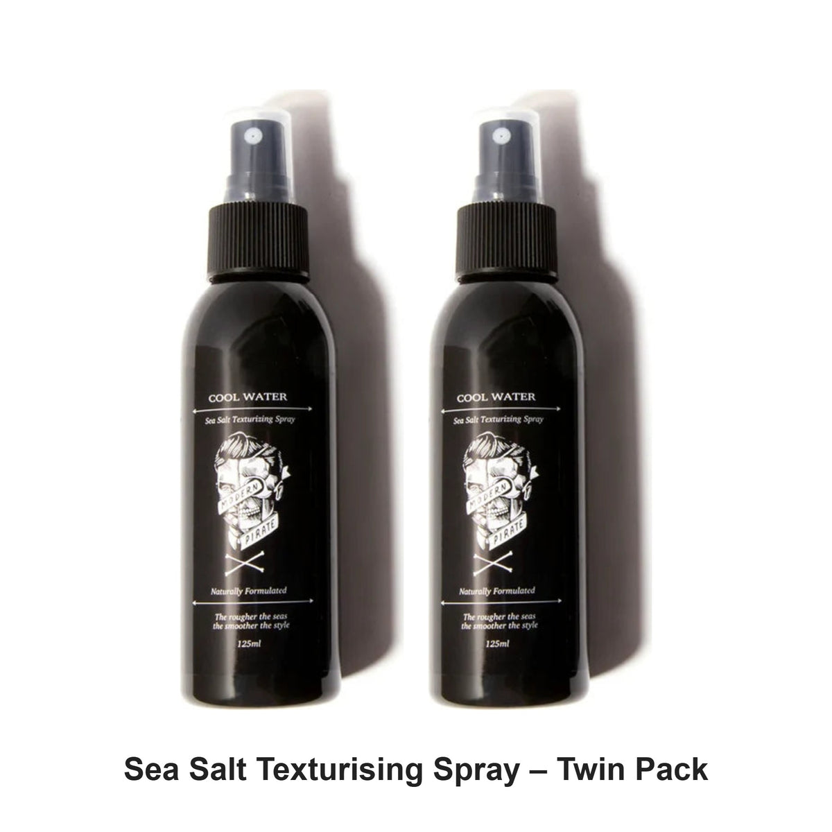 Modern Pirate - Sea Salt Texturising Spray – Twin Pack (2 x 125ml) – bundle contents: 2 x Modern Pirate - Sea Salt Texturising Spray 125ml