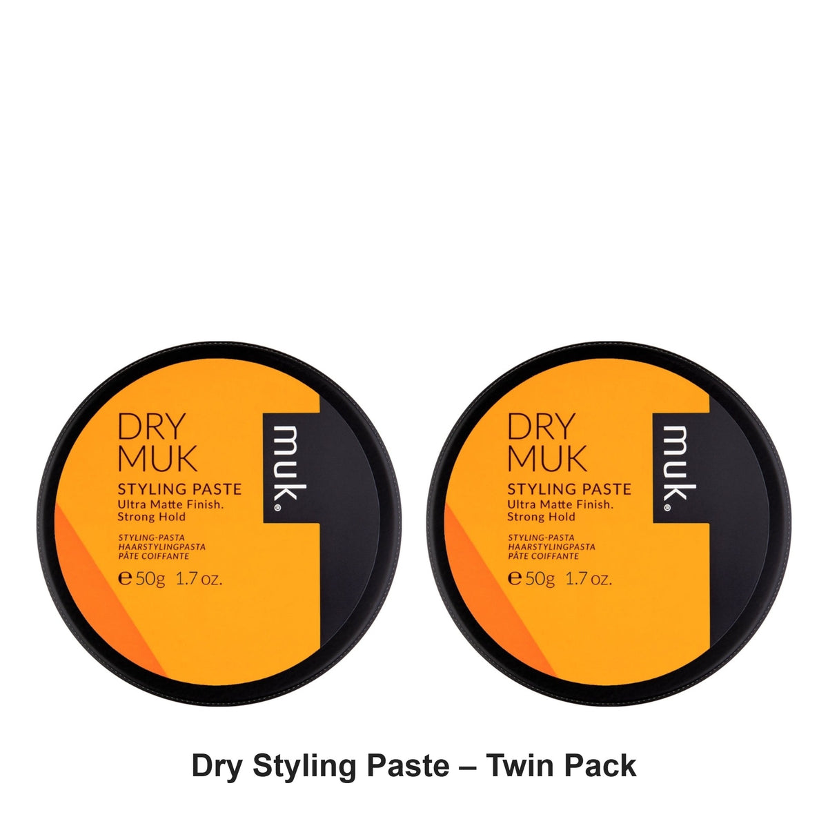 Muk Hair - Dry Styling Paste – Twin Pack (2 x 95g) – bundle contents: 2 x Muk Hair - Dry Styling Paste 95g