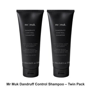 Muk Hair - Mr Muk Dandruff Control Shampoo – Twin Pack (2 x 250ml) – bundle contents: 2 x Muk Hair - Mr Muk Dandruff Control Shampoo 250ml