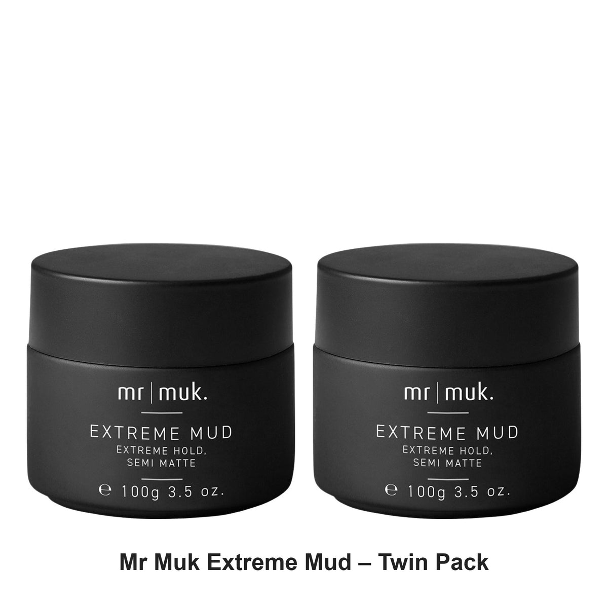 Muk Hair - Mr Muk Extreme Mud – Twin Pack (2 x 100g) – bundle contents: 2 x Muk Hair - Mr Muk Extreme Mud 100g