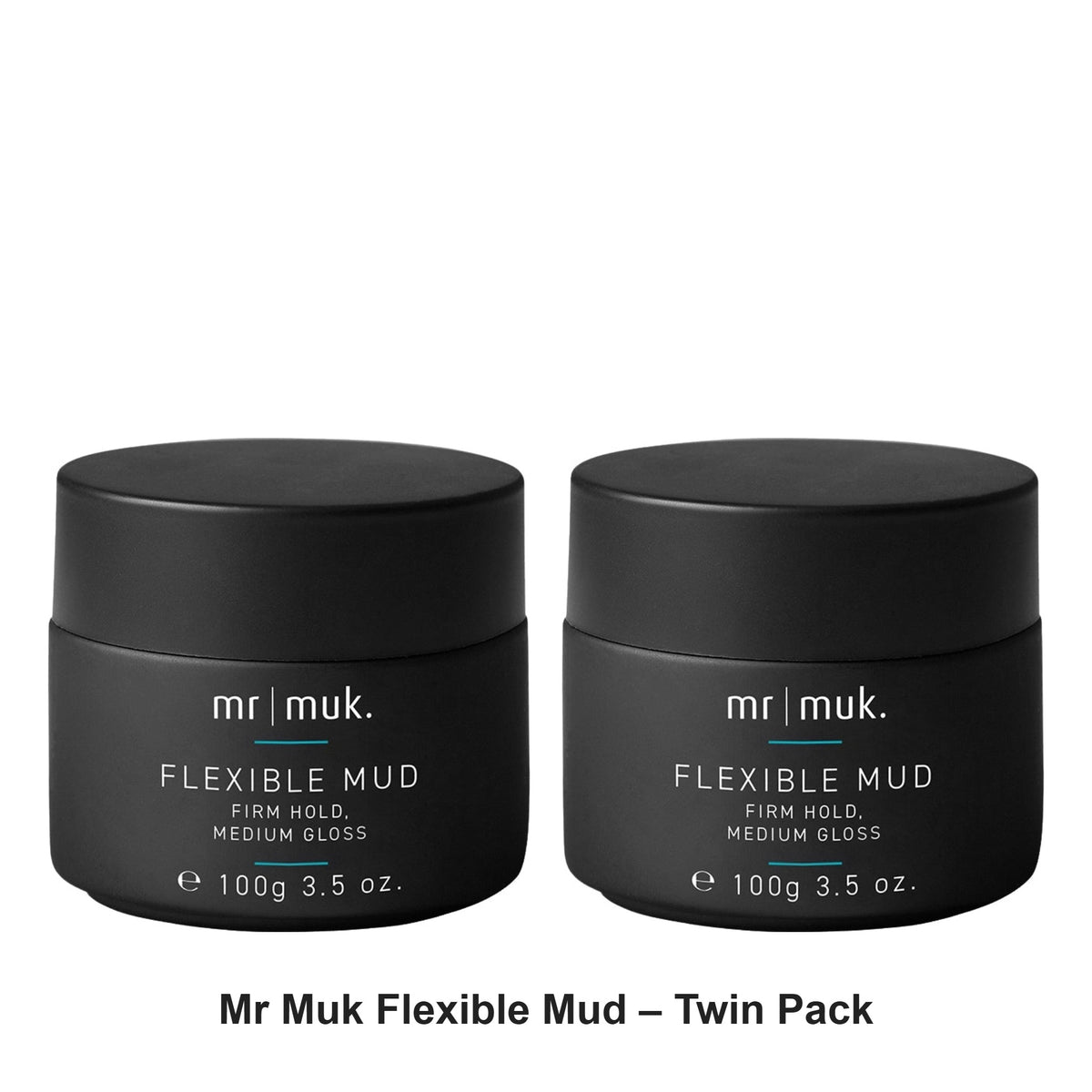 Muk Hair - Mr Muk Flexible Mud – Twin Pack (2 x 100g) – bundle contents: 2 x Muk Hair - Mr Muk Flexible Mud 100g