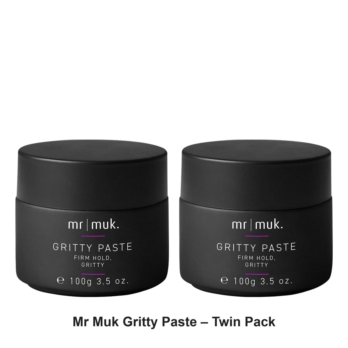 Muk Hair - Mr Muk Gritty Paste – Twin Pack (2 x 100g) – bundle contents: 2 x Muk Hair - Mr Muk Gritty Paste 100g