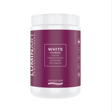 Natural Look - Luminart White Dust Free Powder Lightener & 20 Vol Oxidising Cream Duo Bundle – Natural Look Luminart White Dust Free Powder Lightener 500g