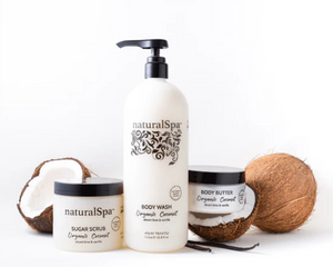Natural Look - Natural Spa Organic Coconut Body Wash, Butter & Scrub Trio Bundle – Natural Look Natural Spa Organic Coconut Body Wash 375ml (detail)