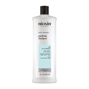 Nioxin Professional - Scalp Recovery Purifying Shampoo & Moisturizing Conditioner Duo 1L Bundle – Nioxin Professional Nioxin Professional Scalp Recovery System Purifying Shampoo 1L