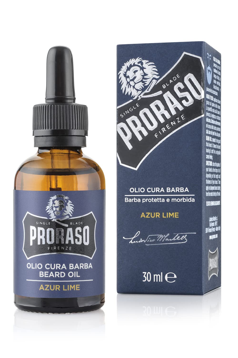 Proraso - Azur Lime Beard Care Trio Bundle (Shampoo, Oil & Balm) – Proraso Beard Oil Azur Lime 30ml