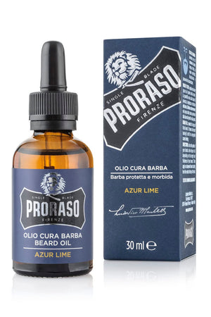 Proraso - Azur Lime Beard Care Trio Bundle (Shampoo, Oil & Balm) – Proraso Beard Oil Azur Lime 30ml