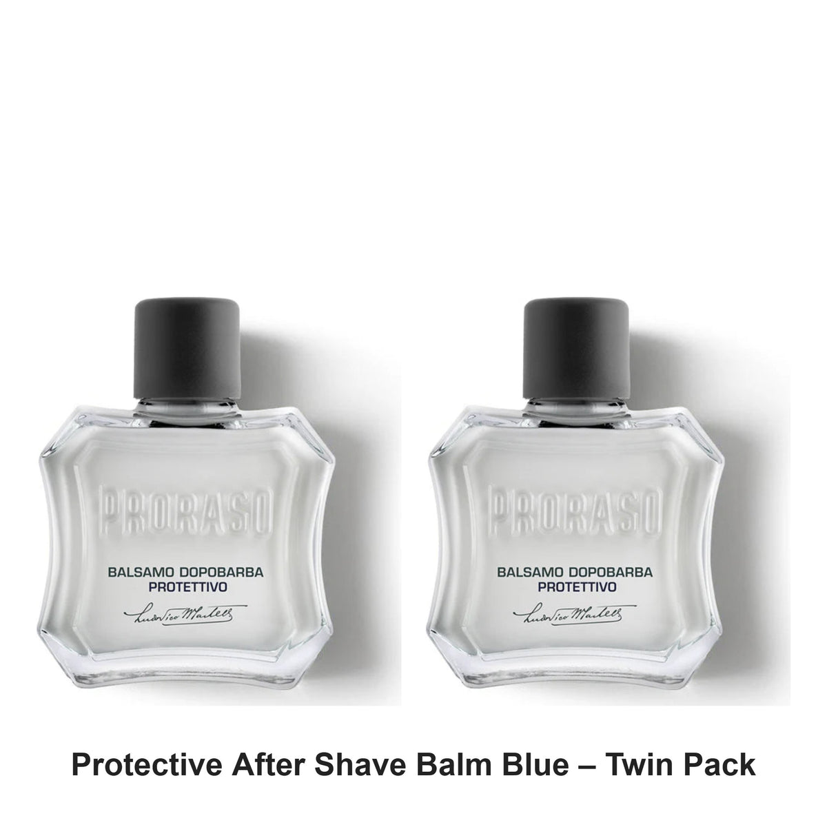 Proraso - Protective After Shave Balm Blue – Twin Pack (2 x 100ml) – bundle contents: 2 x Proraso - Protective After Shave Balm Blue 100ml