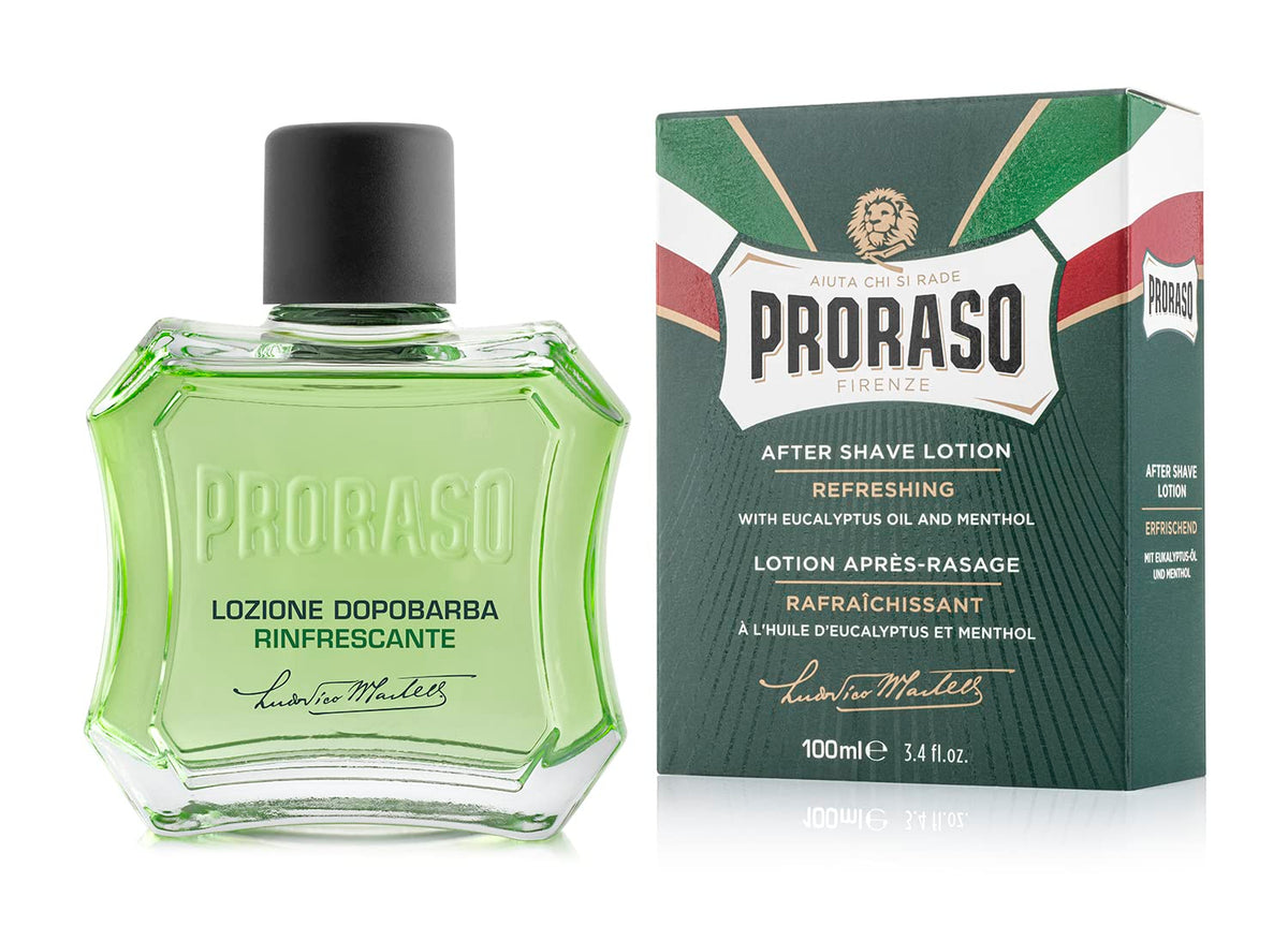 Proraso - Refreshing After Shave Lotion Eucalyptus & Menthol Green – Twin Pack (2 x 100ml) – Proraso - Refreshing After Shave Lotion Eucalyptus & Menthol Green 100ml